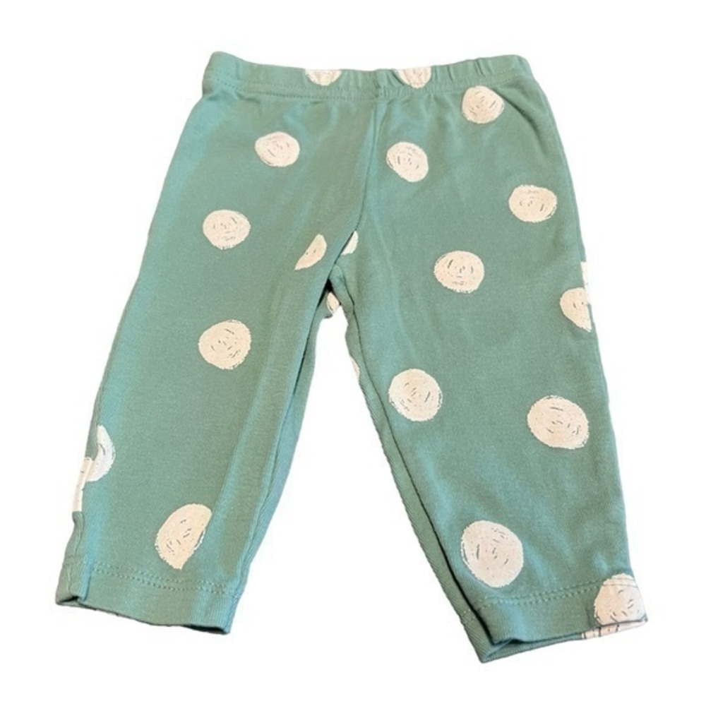 Carters teal polka dot pants 6 months baby